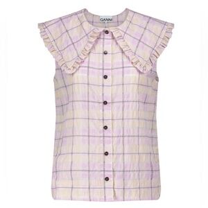 Ganni sleeveless button down
